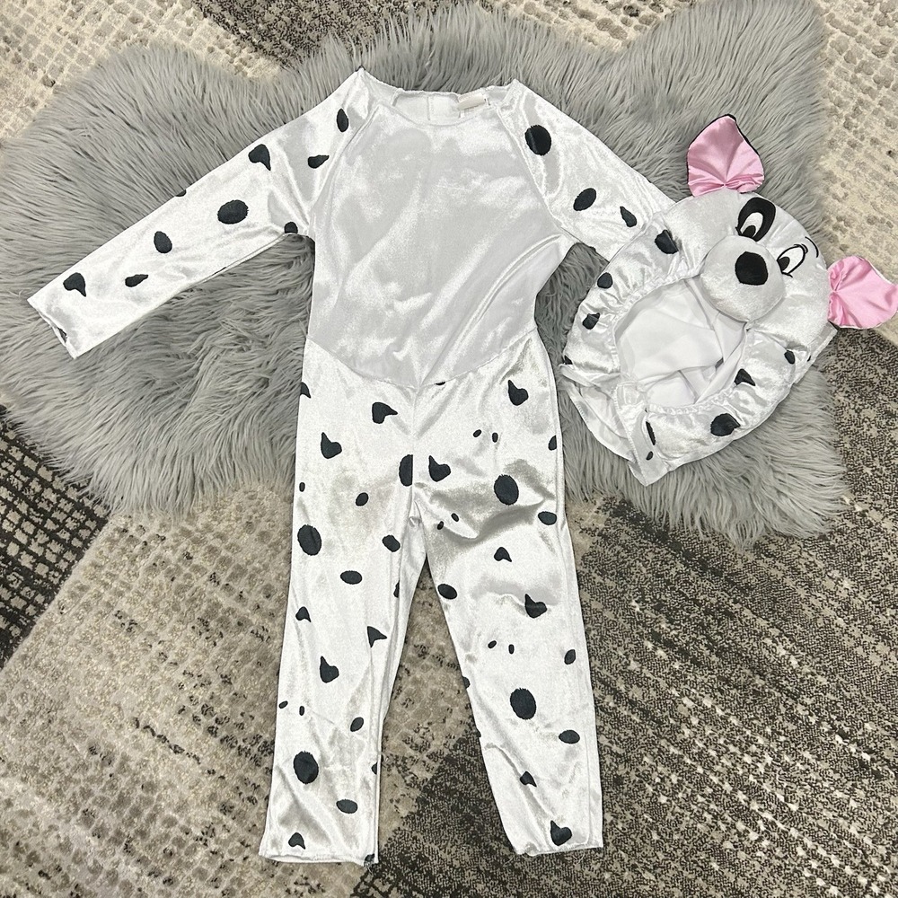Vintage Toddler 101 Dalmations Dog Costume Size‎ 3T-4T Puppy Costumes Halloween
